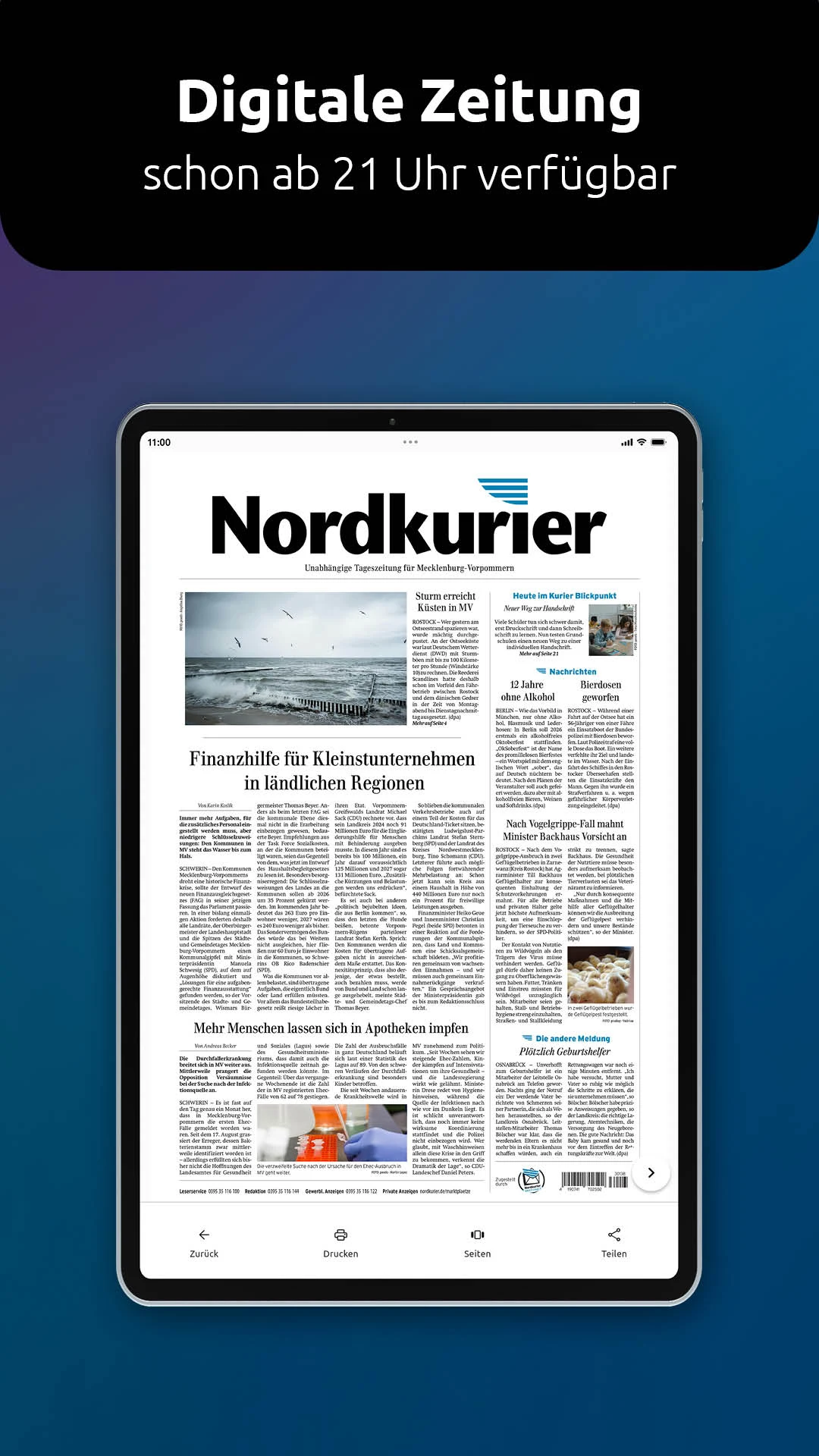 Nordkurier MV: Zeitung & News screenshot