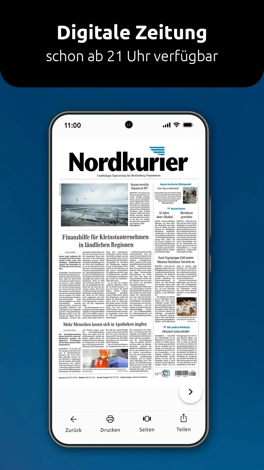 Nordkurier MV: Zeitung & News screenshot